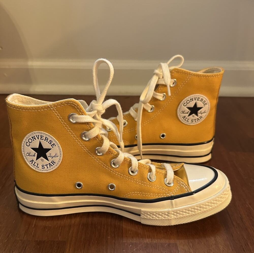 Converse Chuck Taylor All Star 70 Hi Sunflower Yellow 162054C Men's 5 Women's 7